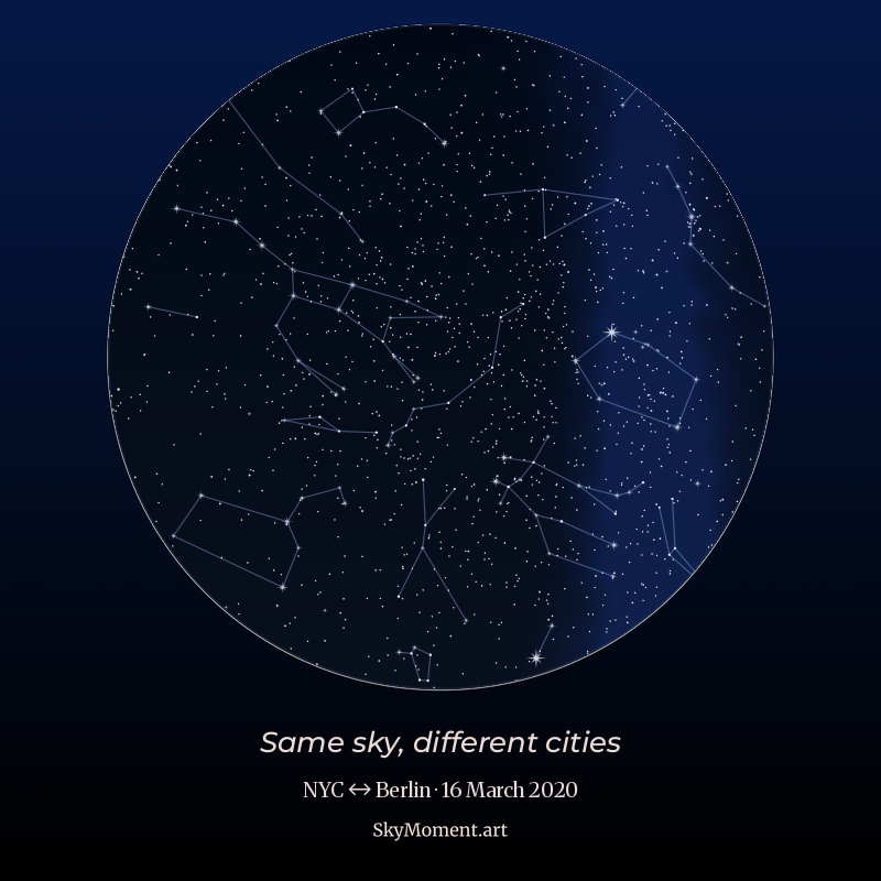 Long distance star map