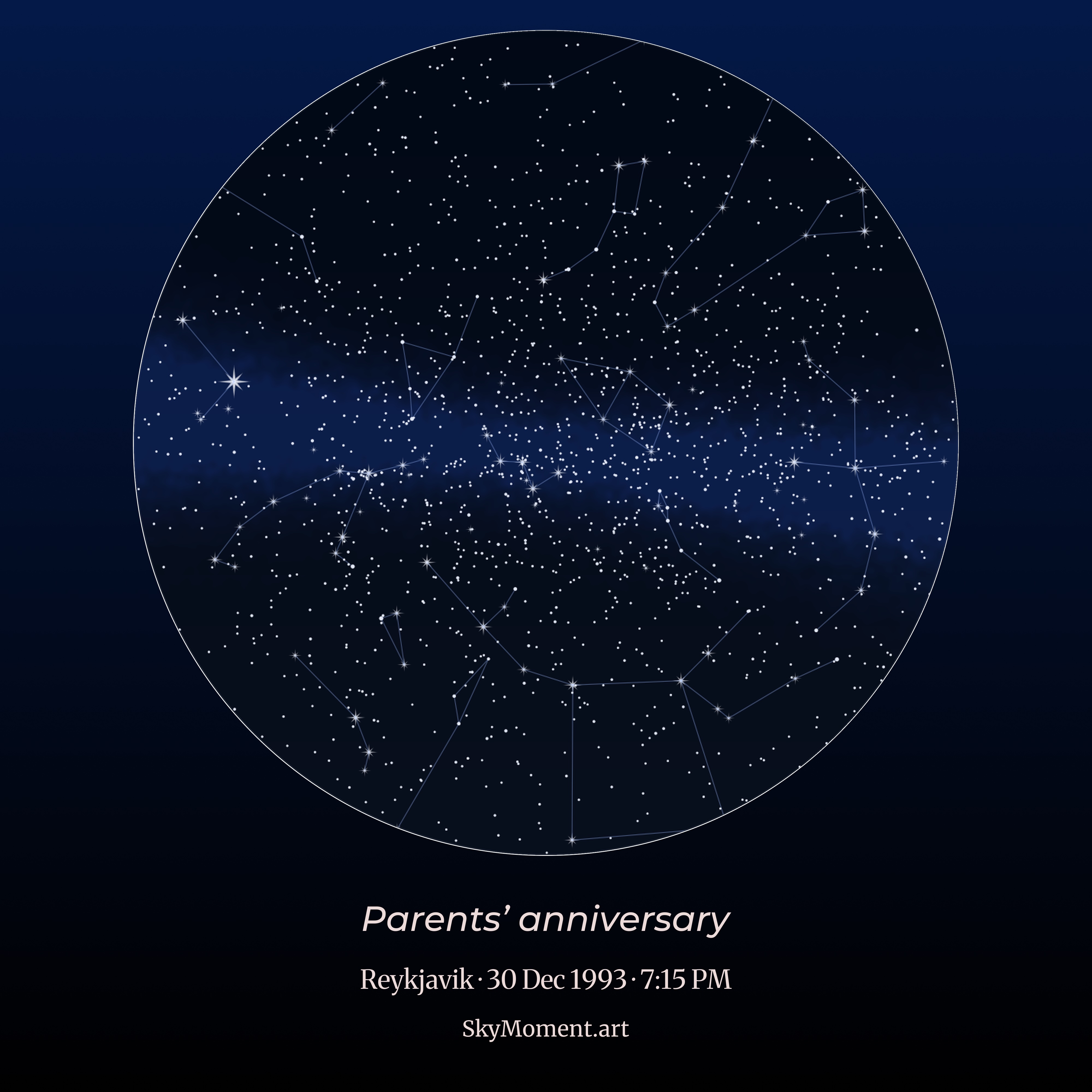 SkyMoment premium poster mockup